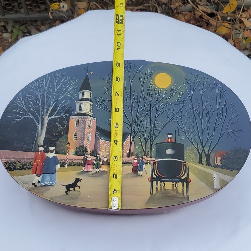 Handmade Bentwood Shaker Oval Box Christmas - Picture 15 of 16